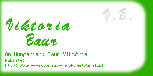 viktoria baur business card