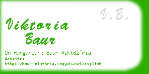 viktoria baur business card